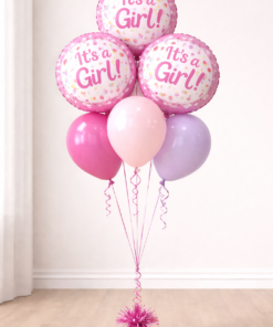 It's A Girl Balloon Bouquet
