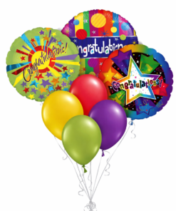 Congratulation balloon bouquet