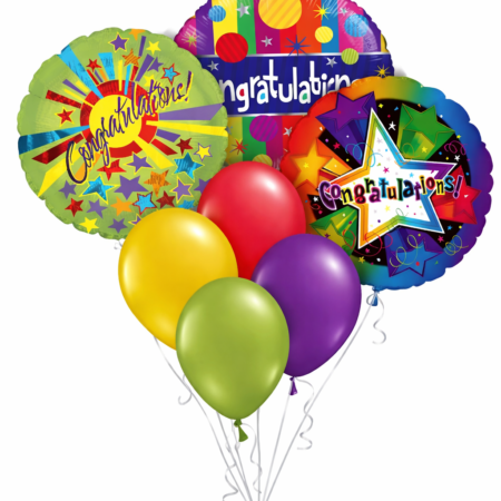 Congratulation balloon bouquet